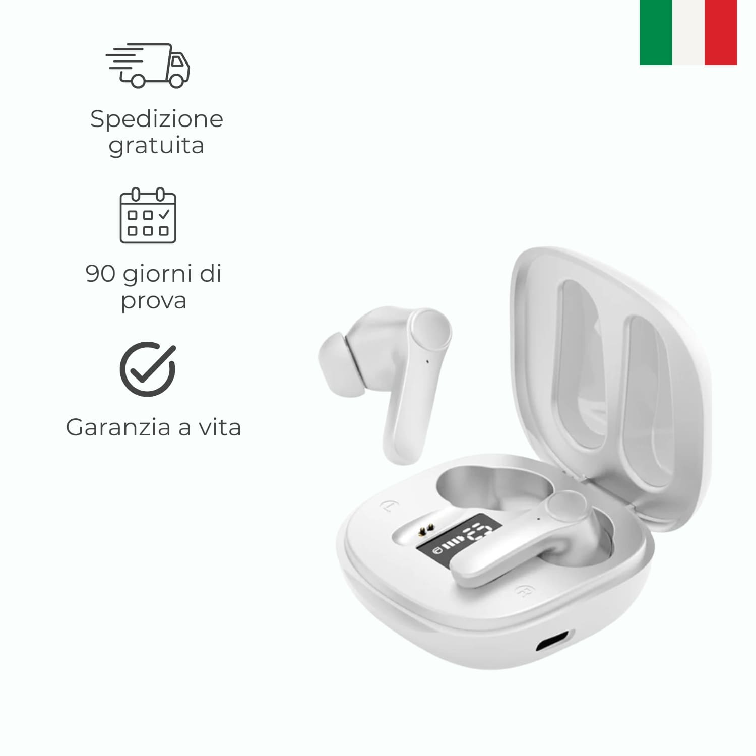 Auricolari Traduttore Linguistico, Dispositivo Traduttore Linguistico Bluetooth Con 144 Lingue Online, Traduzione Simultanea In Tempo Reale, Traduttore Vocale Per IOS E Android - Foto 7